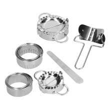 Set da 10 pezzi per dumplings – Acciaio inossidabile, Argento