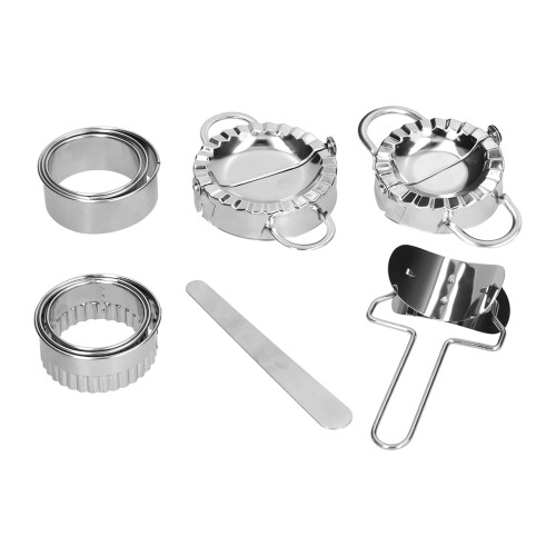 Set da 10 pezzi per dumplings – Acciaio inossidabile, Argento 1