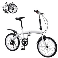 20 Inch Folding Bike 7 Speed Adjustable Seat V Brake