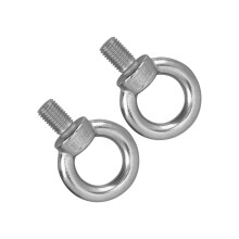 2 pezzi bullone ad anello per sollevamento in acciaio inossidabile M20 argento