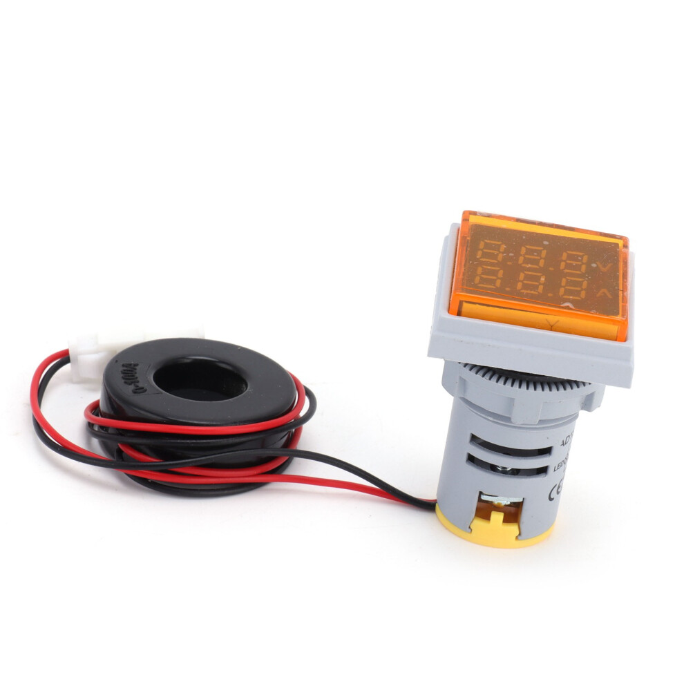Current Signal Indicator Ad16-22Fva Square Yellow Lamp 60-500V Ac 4971333302542