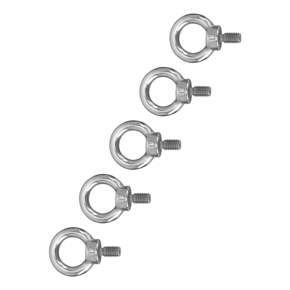 5 Pack M8 Stainless Steel Marine Grade Lifting Ring Eye Bolts Heavy Duty 4661333304416