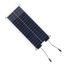 30W Solar-Batterieladegerät Wartungsgerät DC18V Tragbares Solarmodul Ladekit mit OBD-Ladegerät Rote und Schwarze Batterieklemmen für Boot R