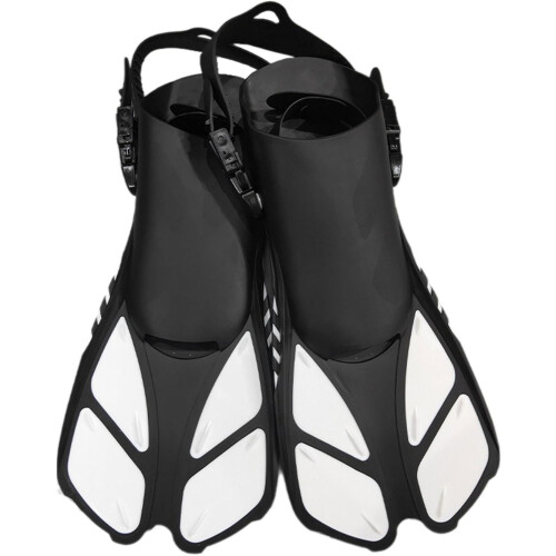 Swimming Fins Open Heel Adjustable Travel Size Model 9110 1