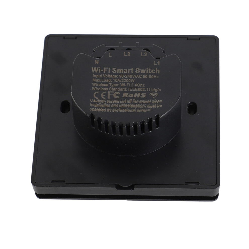 Wireless 2 Gang Wifi Light Switch With App & Voice Control And Timer 7601333306079