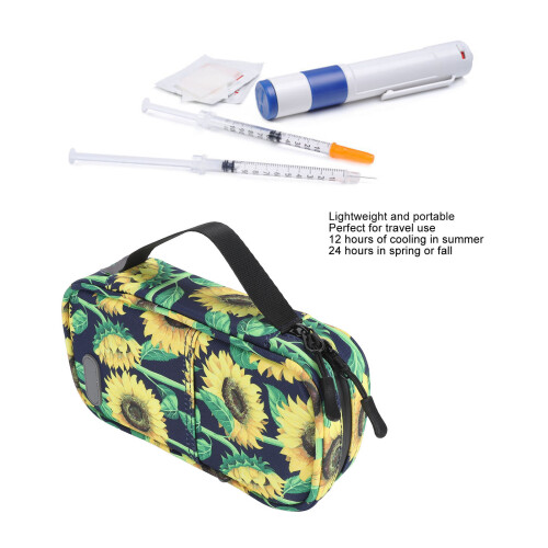 Insulin-Kühlbox Reiseetui Sonnenblumen-EVA 2