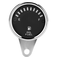 12V DC Universal Motorcycle Car LED Fuel Level Gauge Electronic Oil Meter