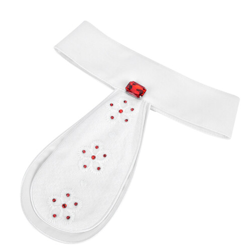 Stylish Children Horse Riding Collar Flower White 2