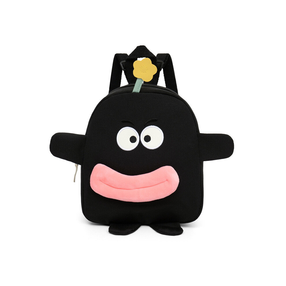 (Black) Student Cartoon Cute Backpack Stylish And Fun Nylon Dual Shoulder Kids For Bag-image-OPC-PJC2H25-NEW