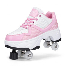 Shoes with Wheels 2in1 4Wheel Roller Skates For Men Women Size 40