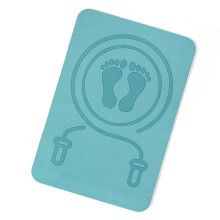 Training Jumping Mat, NonSlip Jump Rope Mat, Shock Absorbing Pad, Outdoor Fitness Accessories blue