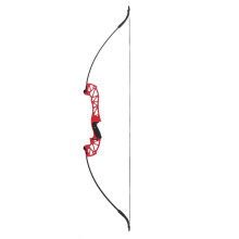 Recurve Bow, 30/40 Lbs Draw, Metal Riser, 53 Inch, Red 30 Lb