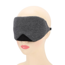 Breathable Cotton Sleep Eye Cover 69cm Light Blocking Black