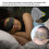 Breathable Cotton Sleep Eye Cover 69cm Light Blocking Black 8