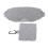 Breathable Cotton Sleep Eye Cover – Adjustable, Light Blocking Gray 2