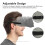 Breathable Cotton Sleep Eye Cover – Adjustable, Light Blocking Gray 8