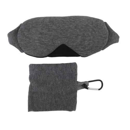 Breathable Cotton Sleep Eye Cover 69cm Light Blocking Black 1