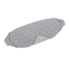 Breathable Cotton Sleep Eye Cover – Adjustable, Light Blocking Gray