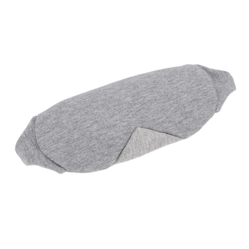 Breathable Cotton Sleep Eye Cover – Adjustable, Light Blocking Gray