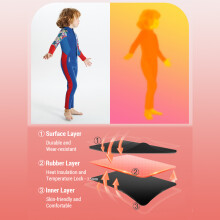 Jungen 2,5 mm Neopren Wärmehalte-Neoprenanzug UV-Schutz Badeanzug Kinder Langarm Tauchanzug