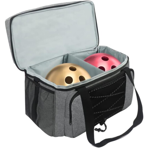 Bowling Bag For 2 Balls With Padded Holder 2