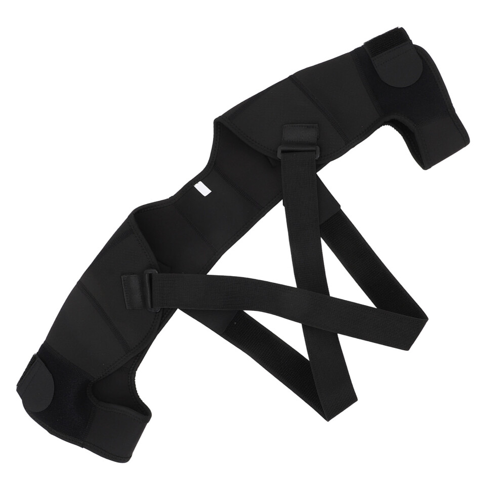 Adjustable Double Shoulder Support Brace Neoprene, M, Wicking, Fitness