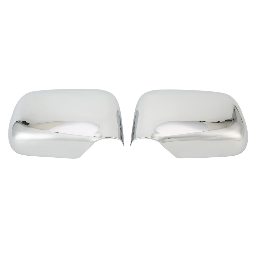 Left Right Side Door Mirror Covers Chrome Rearview 9121376242557