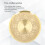 Messing-Blumenrelief-Untertassenplatte Gold 3