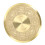 Messing-Blumenrelief-Untertassenplatte Gold 7