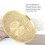 Messing-Blumenrelief-Untertassenplatte Gold 5