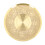 Messing-Blumenrelief-Untertassenplatte Gold 2