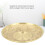 Messing-Blumenrelief-Untertassenplatte Gold 4