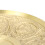 Messing-Blumenrelief-Untertassenplatte Gold 10