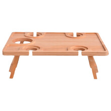 Folded wooden picnic table portable outdoor table picnic table for garden gatherings with glass holder