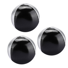 3PCS Silver Black PU Leather Indoor Leisure