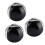3PCS Silver Black PU Leather Indoor Leisure 1