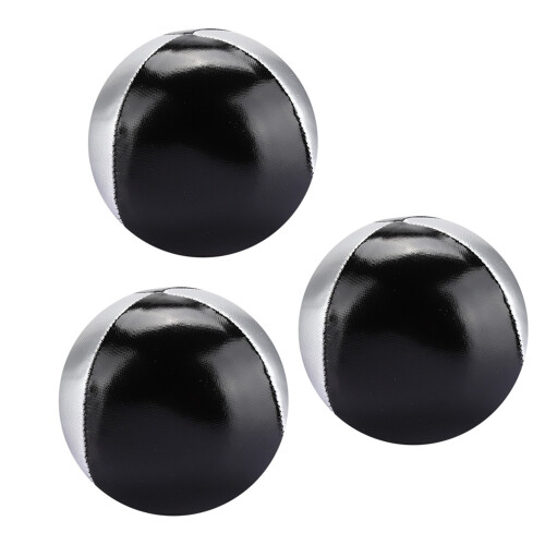 3PCS Silver Black PU Leather Indoor Leisure