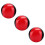 3PCS Red Black PU Leather High End Portable EPS 2