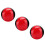 3PCS Red Black PU Leather High End Portable EPS 9