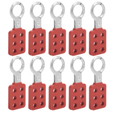 Red Aluminium 25mm Lockout Hasp 10pcs for Electric Power Safety