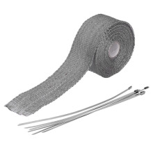5m Heat Insulation Tape Black Glass Fiber Wrap for Cars & Motorbikes