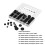Kit de 200 œillets en caoutchouc naturel de 7 à 25 mm 9