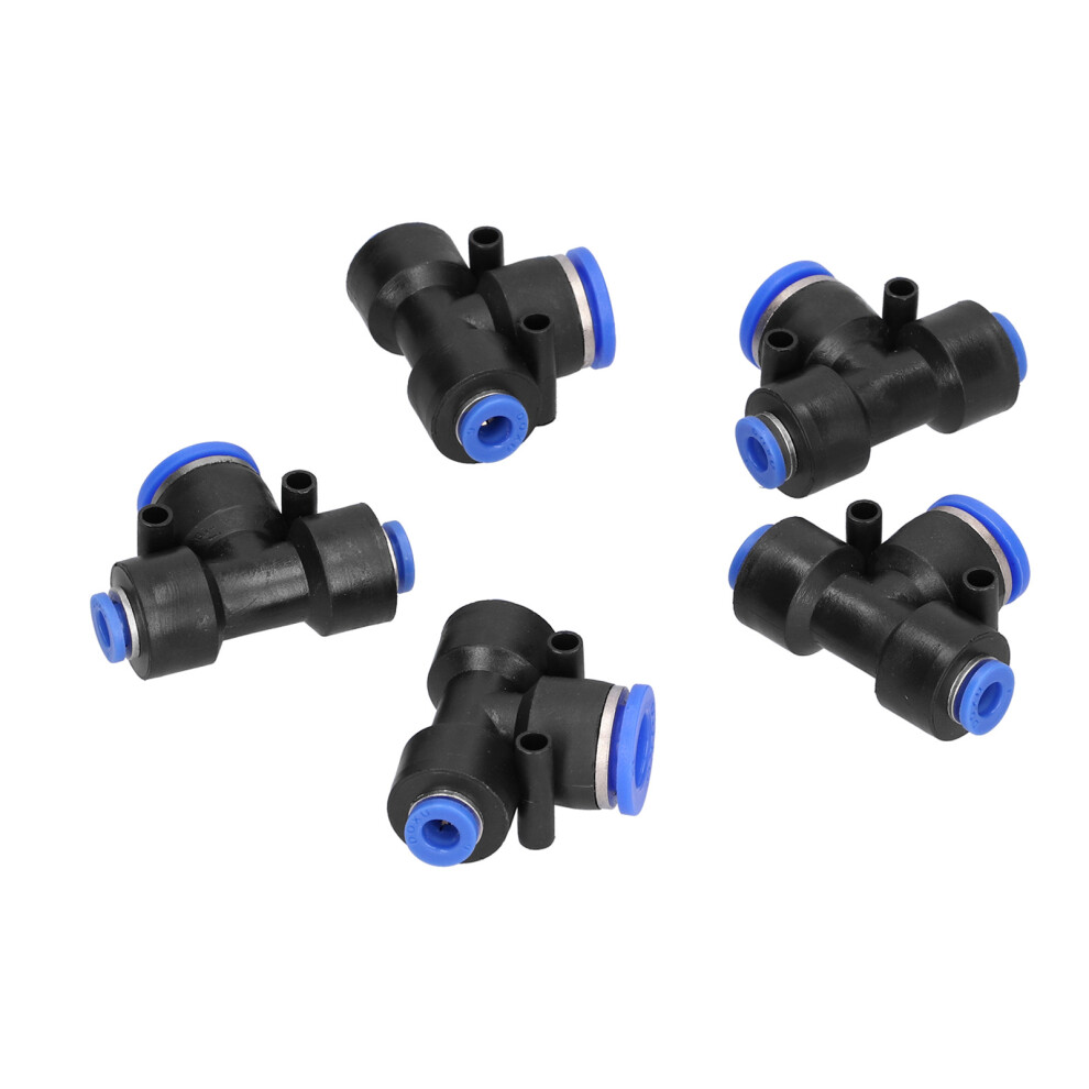 10Pcs Plastic Pneumatic T Connectors Peg6-12-6, Push-To-Connect 6/12Mm 4161333325645