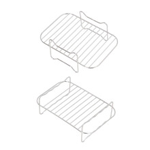 Grille de cuisson à double couche 410g 20x13x7cm argent