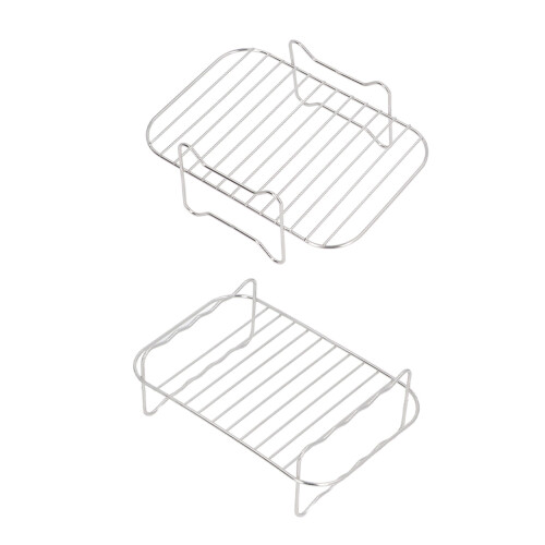 Grille de cuisson à double couche 410g 20x13x7cm argent