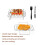 Grille de cuisson à double couche 410g 20x13x7cm argent 3