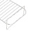 Grille de cuisson à double couche 410g 20x13x7cm argent 10