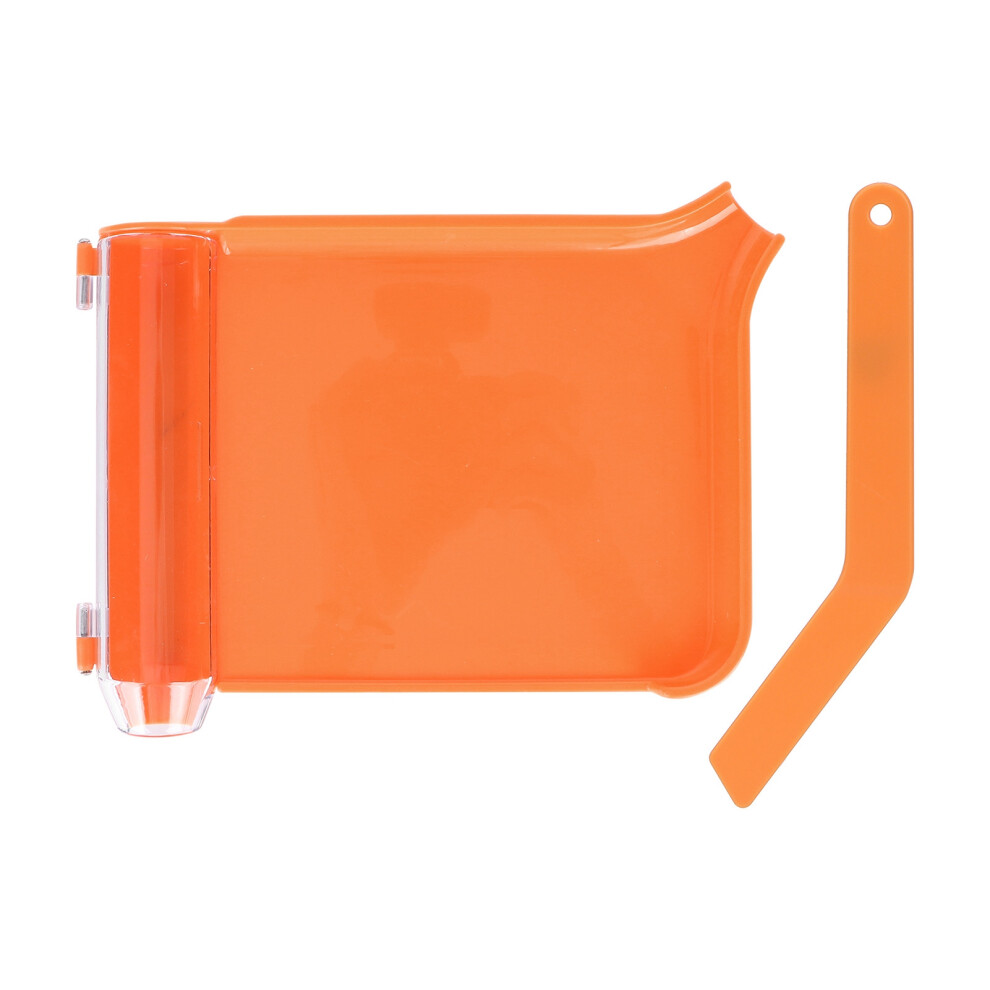 Orange Transparent Lid Pill Dispenser Tray Non-Contact Counting With Spatula