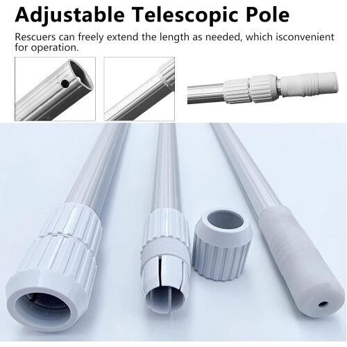 Swimming Pool Rescue Hook 5m Life Saving Pole 2