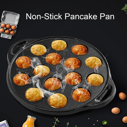 Cast Iron Takoyaki Pan for Pancake Balls Ptjes Home Cooking Tools 2